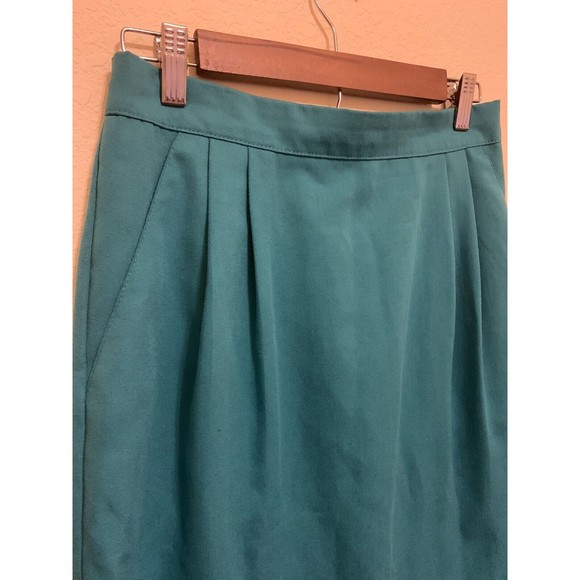 Essentials by Worthington Womens Size 12 Pencil Skirt USA Teal SKIRT RN 45361 - Picture 5 of 6